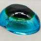Vintage Murano Glas Aschenbecher Blau Grün – Massiv & Dekorativ