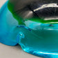 Vintage Murano Glas Aschenbecher Blau Grün – Massiv & Dekorativ