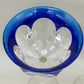 Elegante Kristallglas Kelche Blau & Rosa – Facettenschliff Design