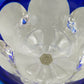 Elegante Kristallglas Kelche Blau & Rosa – Facettenschliff Design