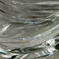Massive Kristallglas Vase mit geschwungenem Design – dekorativ & edel
