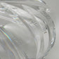 Massive Kristallglas Vase mit geschwungenem Design – dekorativ & edel
