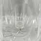 Kristall Glas Karaffe mit Metall Deckel & Einsatz – Vintage Stil