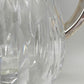 Kristall Glas Karaffe mit Metall Deckel & Einsatz – Vintage Stil