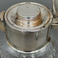 Kristall Glas Karaffe mit Metall Deckel & Einsatz – Vintage Stil