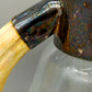 Vintage Glas Karaffe mit Einsatz & Horn Griff – Dekorativ
