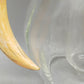 Vintage Glas Karaffe mit Einsatz & Horn Griff – Dekorativ