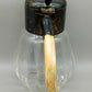 Vintage Glas Karaffe mit Einsatz & Horn Griff – Dekorativ