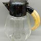 Vintage Glas Karaffe mit Einsatz & Horn Griff – Dekorativ