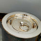 Vintage Glas Karaffe mit Einsatz & Horn Griff – Dekorativ