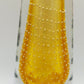 Murano Stil Glas Vase Amber mit Luftblasen Dekor