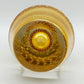 Murano Stil Glas Vase Amber mit Luftblasen Dekor