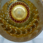 Murano Stil Glas Vase Amber mit Luftblasen Dekor
