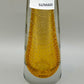 Murano Stil Glas Vase Amber mit Luftblasen Dekor