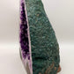 Große Amethyst Druse Geode Kristall violett Naturstein Dekoration