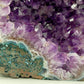 Große Amethyst Druse Geode Kristall violett Naturstein Dekoration
