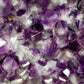 Große Amethyst Druse Geode Kristall violett Naturstein Dekoration