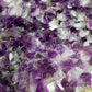 Große Amethyst Druse Geode Kristall violett Naturstein Dekoration