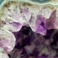 Große Amethyst Druse Geode Kristall violett Naturstein Dekoration