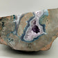 Große Amethyst Druse Geode Kristall violett Naturstein Dekoration