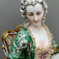 Capodimonte Porzellan Figur Madame Pompadour Italien Signiert