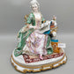 Capodimonte Porzellan Figur Madame Pompadour Italien Signiert