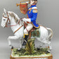 Napoleon Bonaparte Offizier 1808 - Porzellan Figur Limoges Handarbeit
