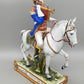 Napoleon Bonaparte Offizier 1808 - Porzellan Figur Limoges Handarbeit