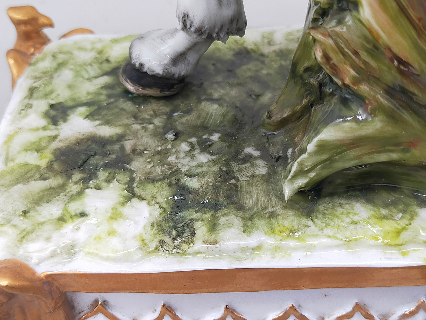 Napoleon Bonaparte Offizier 1808 - Porzellan Figur Limoges Handarbeit
