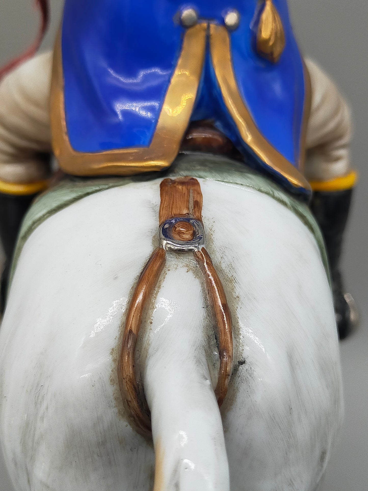 Napoleon Bonaparte Offizier 1808 - Porzellan Figur Limoges Handarbeit