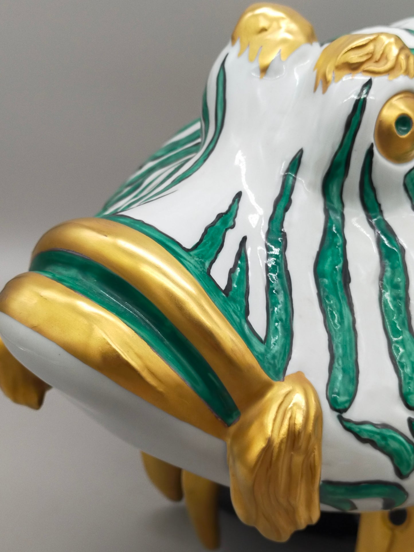 Firenze Porzellan Fisch Figur Italien Handarbeit –  Luxus