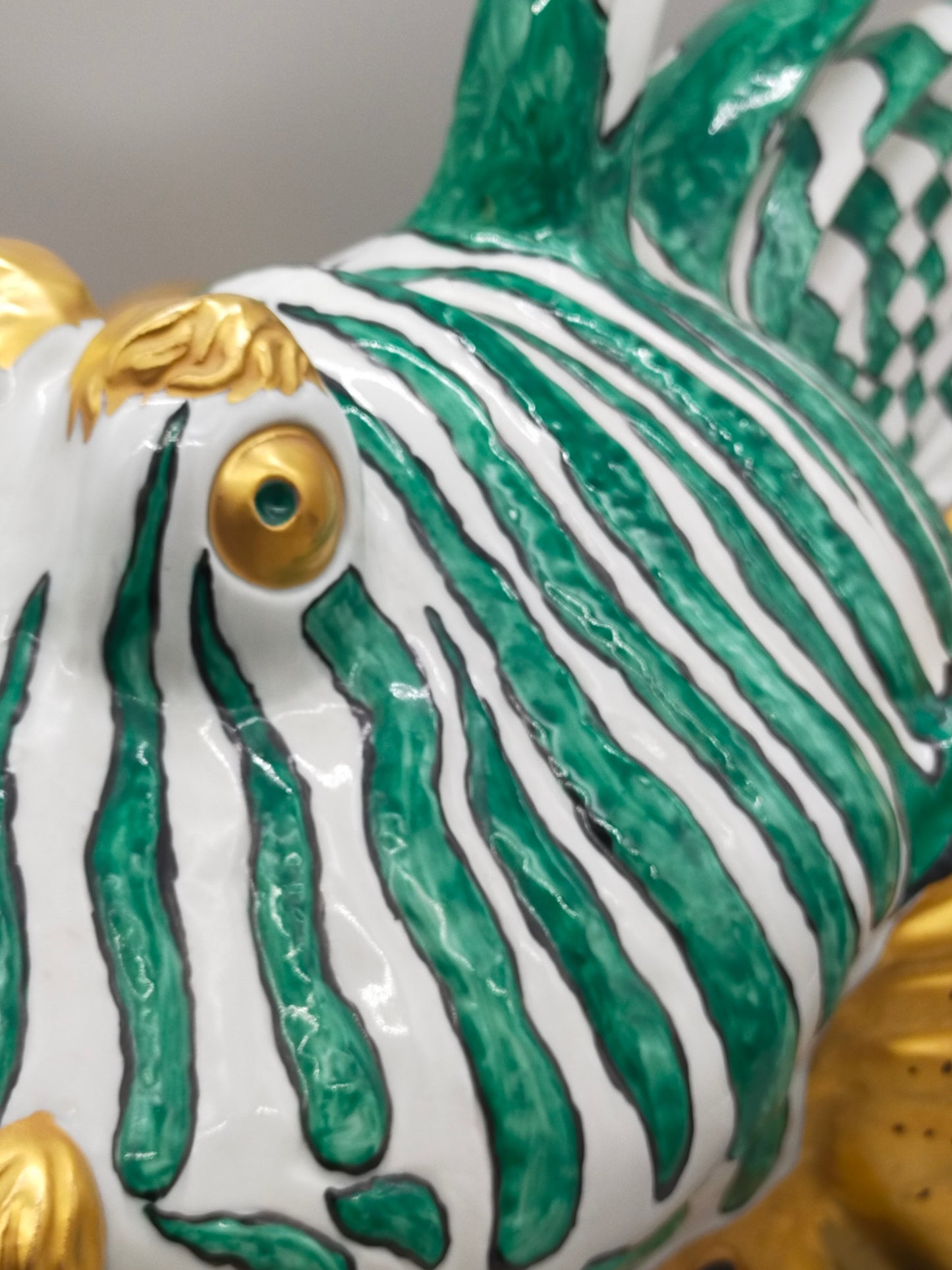 Firenze Porzellan Fisch Figur Italien Handarbeit –  Luxus
