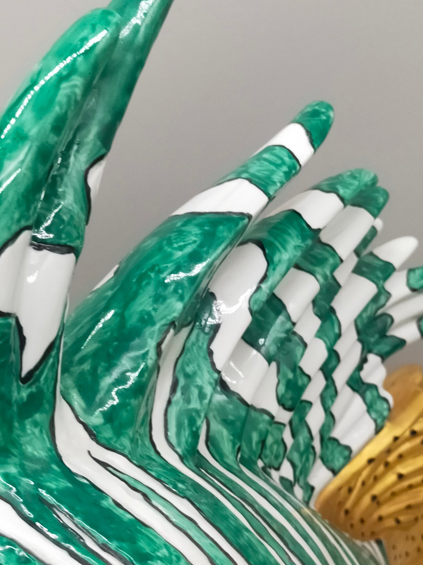 Firenze Porzellan Fisch Figur Italien Handarbeit –  Luxus