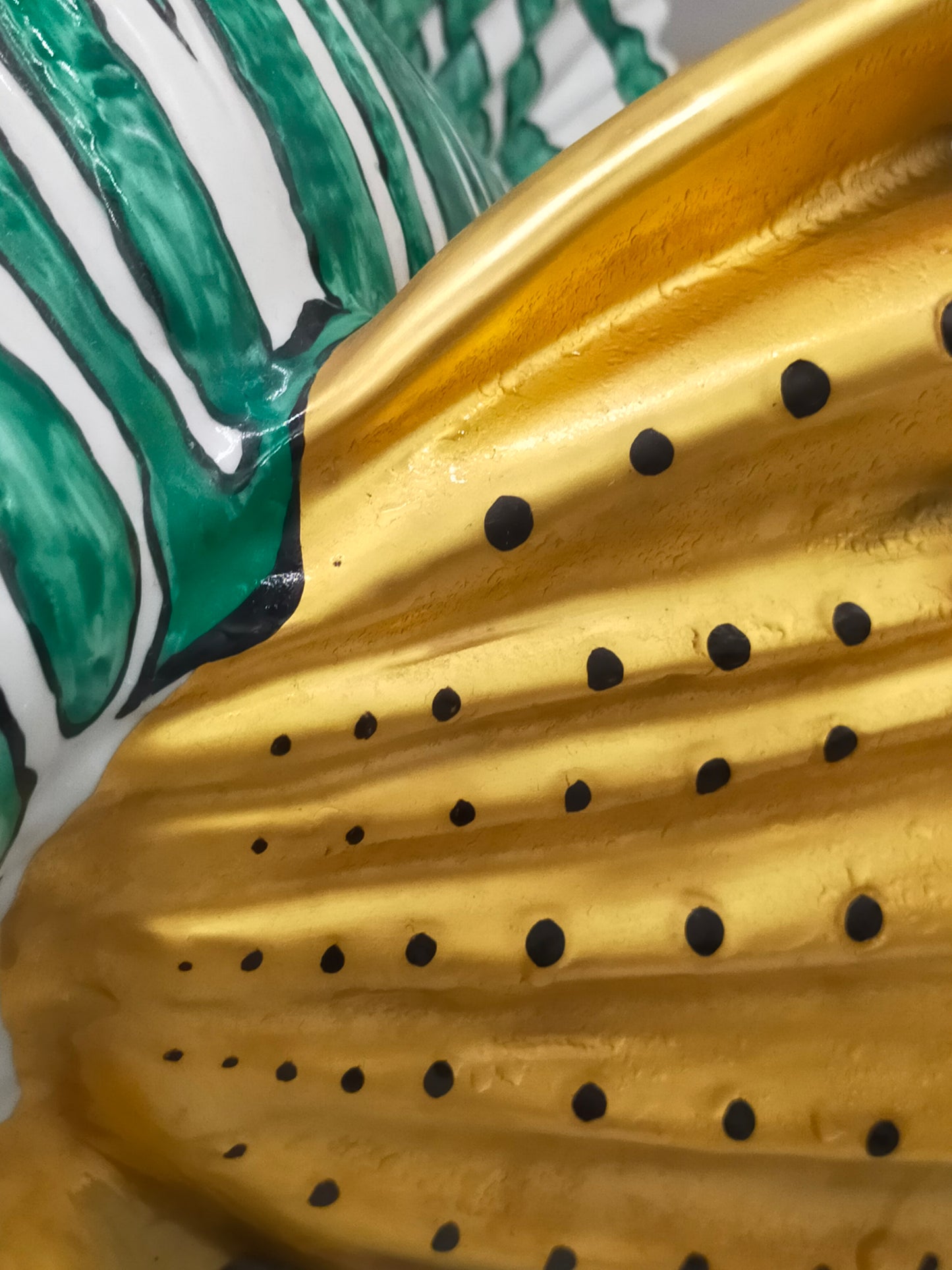 Firenze Porzellan Fisch Figur Italien Handarbeit –  Luxus