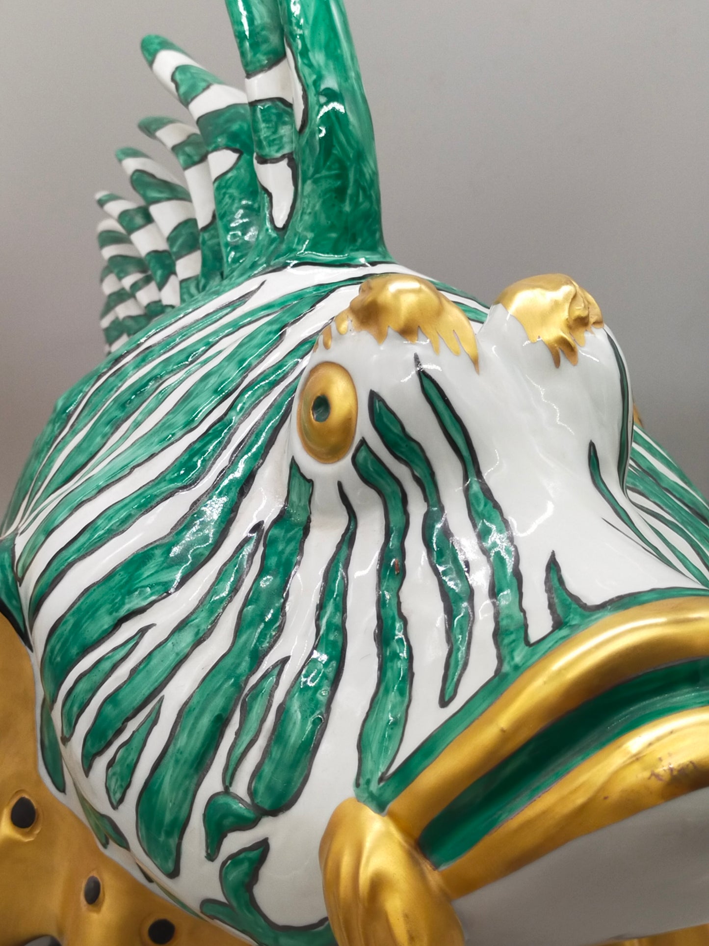 Firenze Porzellan Fisch Figur Italien Handarbeit –  Luxus