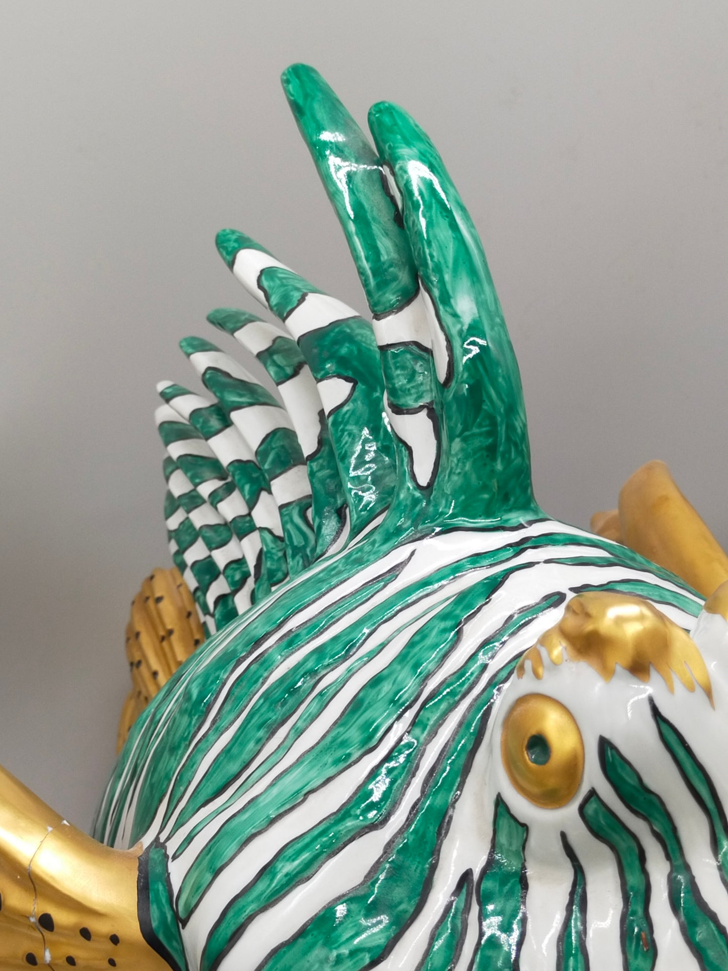Firenze Porzellan Fisch Figur Italien Handarbeit –  Luxus
