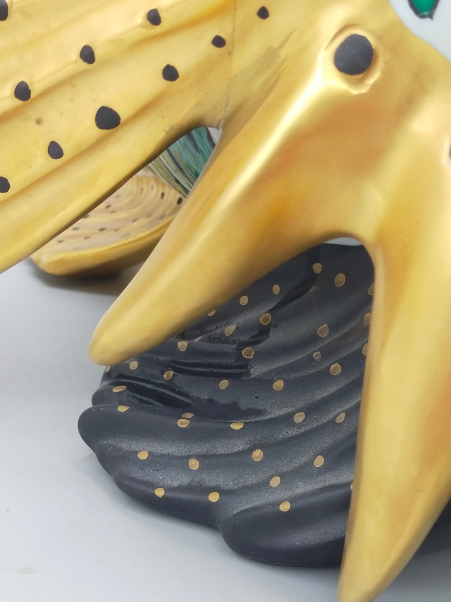 Firenze Porzellan Fisch Figur Italien Handarbeit –  Luxus