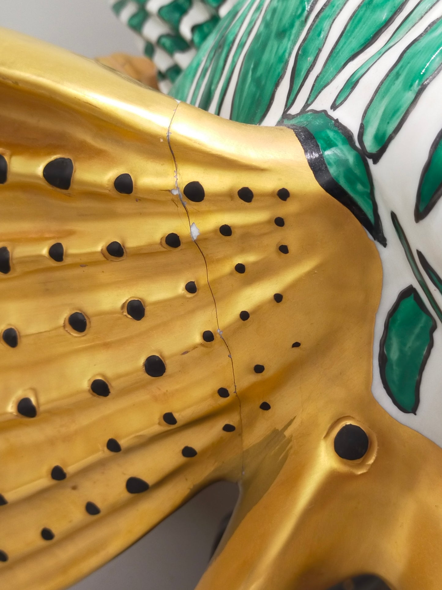Firenze Porzellan Fisch Figur Italien Handarbeit –  Luxus