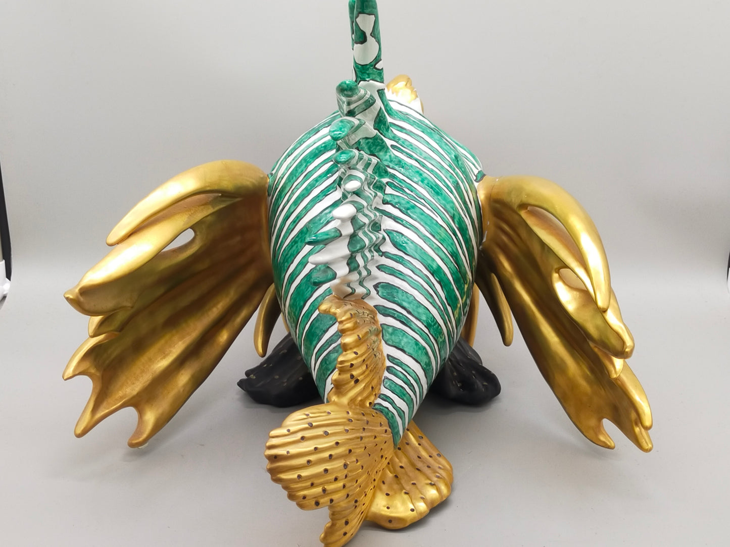 Firenze Porzellan Fisch Figur Italien Handarbeit –  Luxus