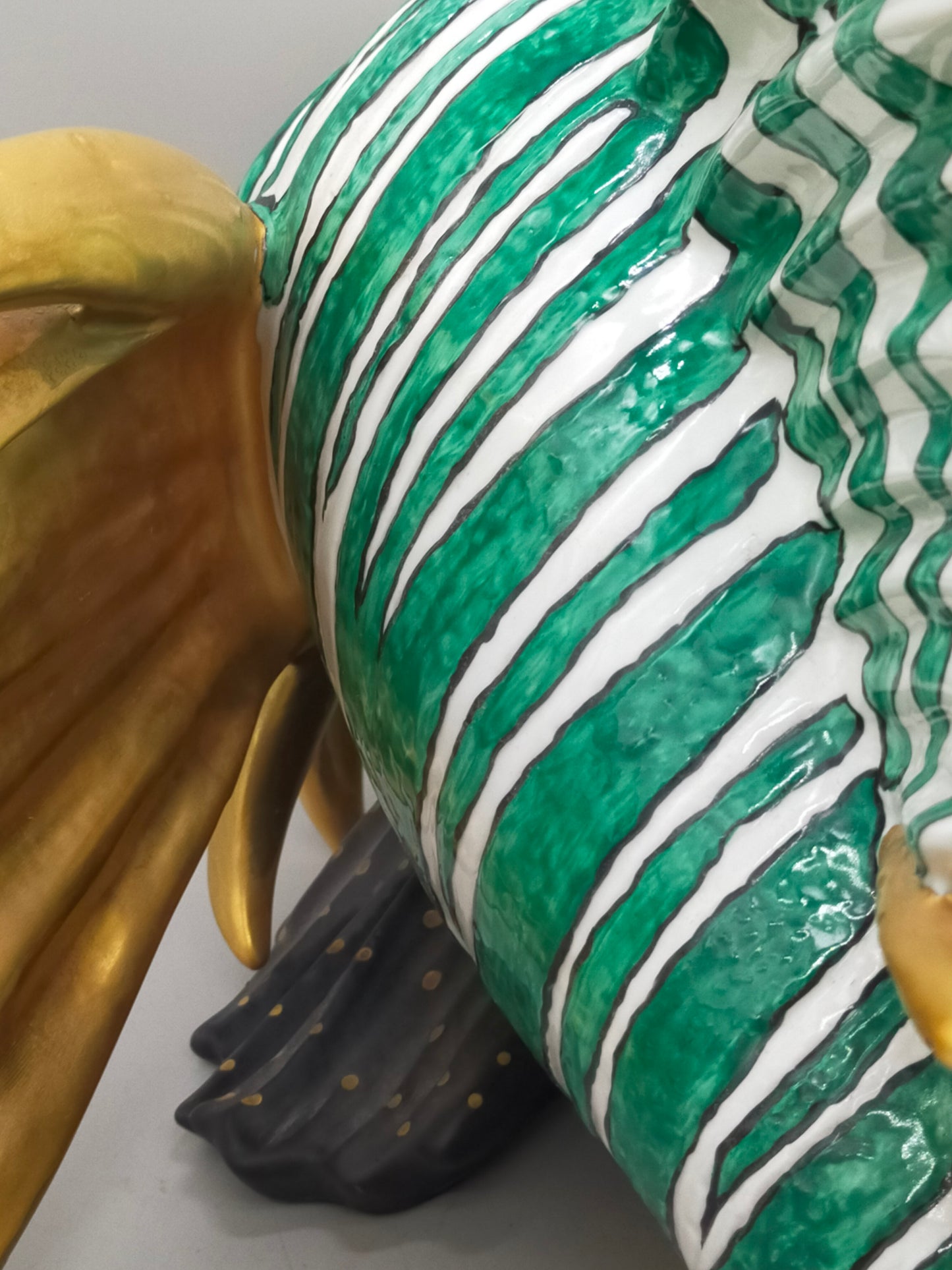 Firenze Porzellan Fisch Figur Italien Handarbeit –  Luxus