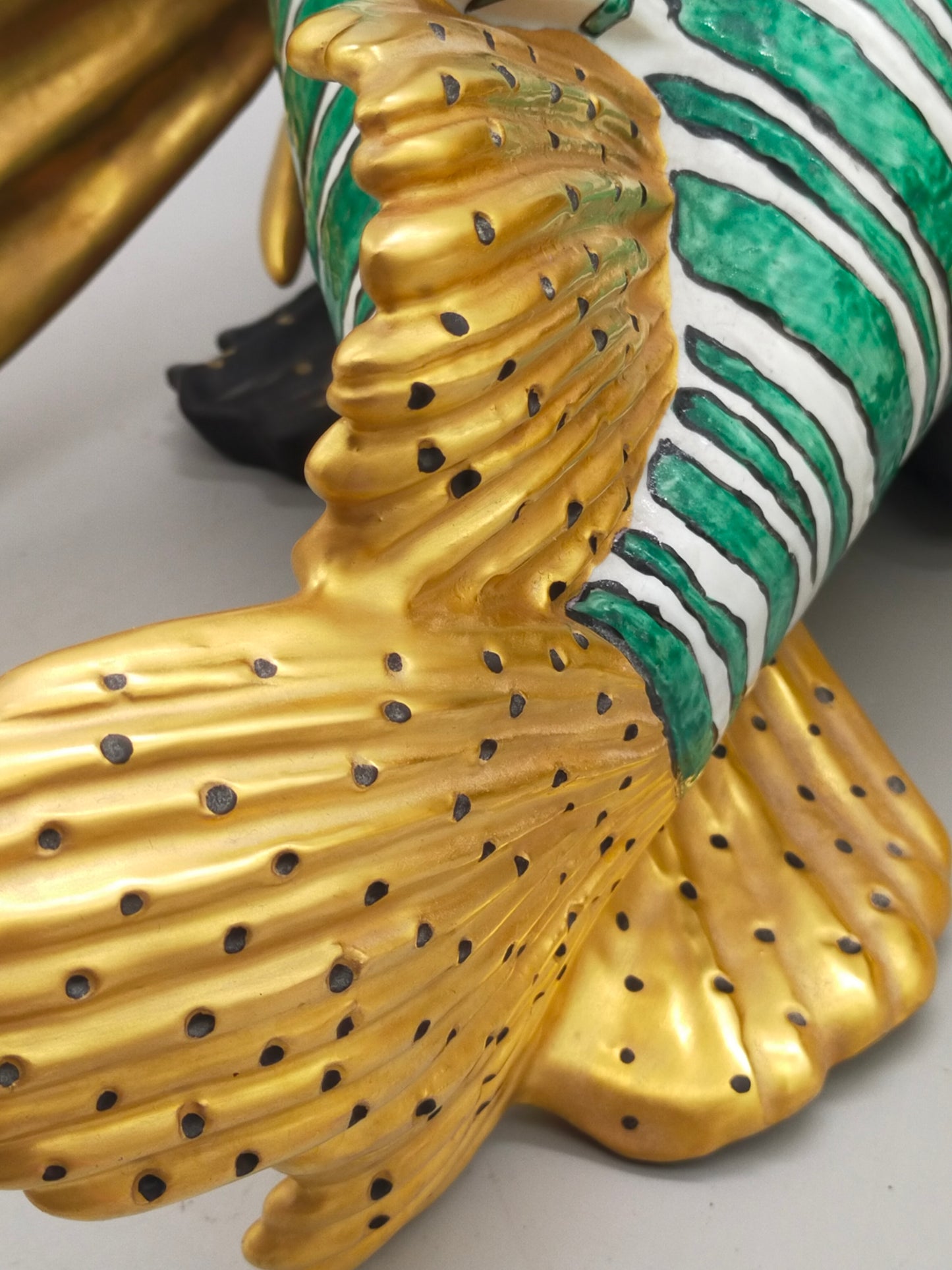 Firenze Porzellan Fisch Figur Italien Handarbeit –  Luxus