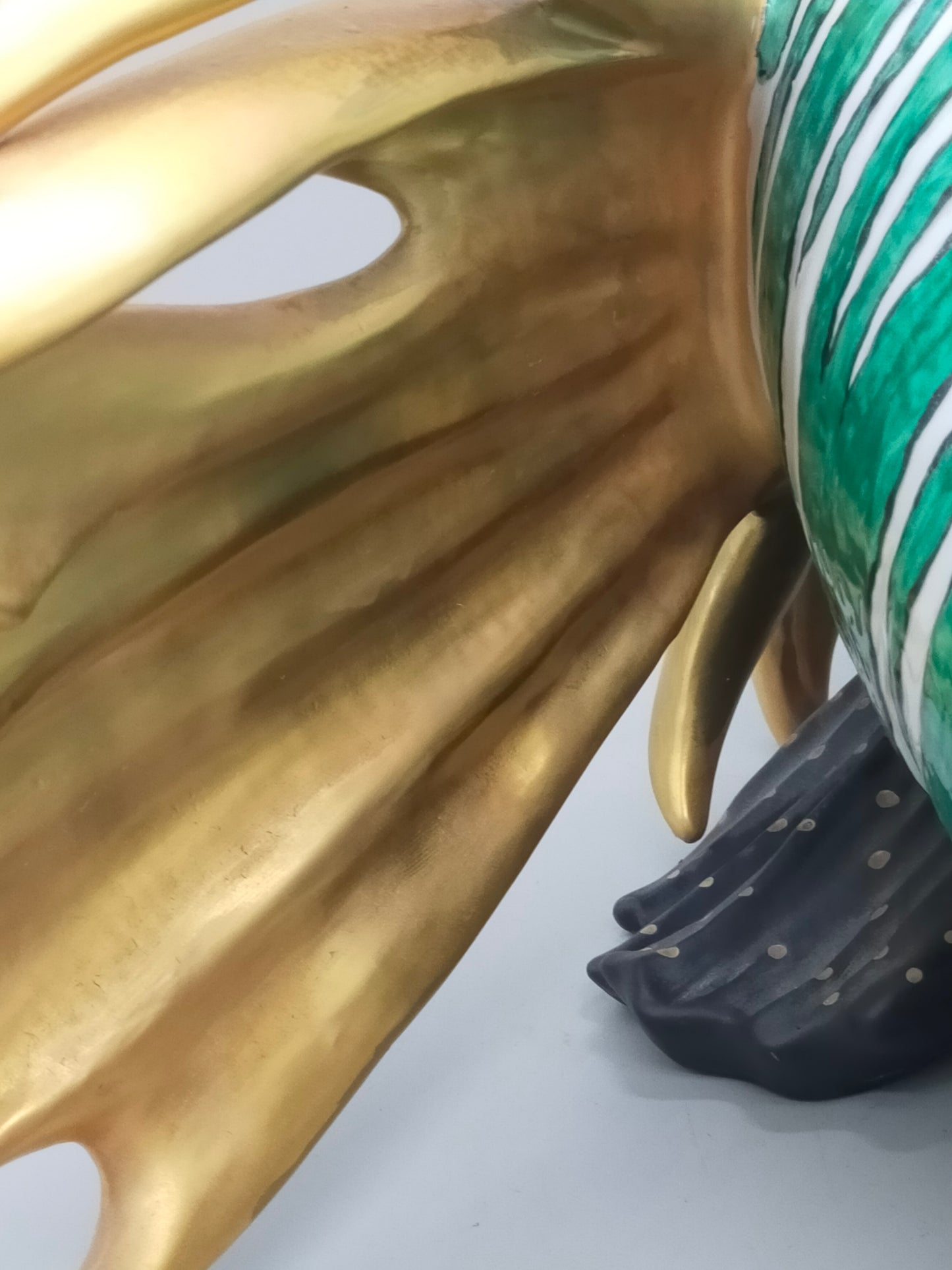 Firenze Porzellan Fisch Figur Italien Handarbeit –  Luxus