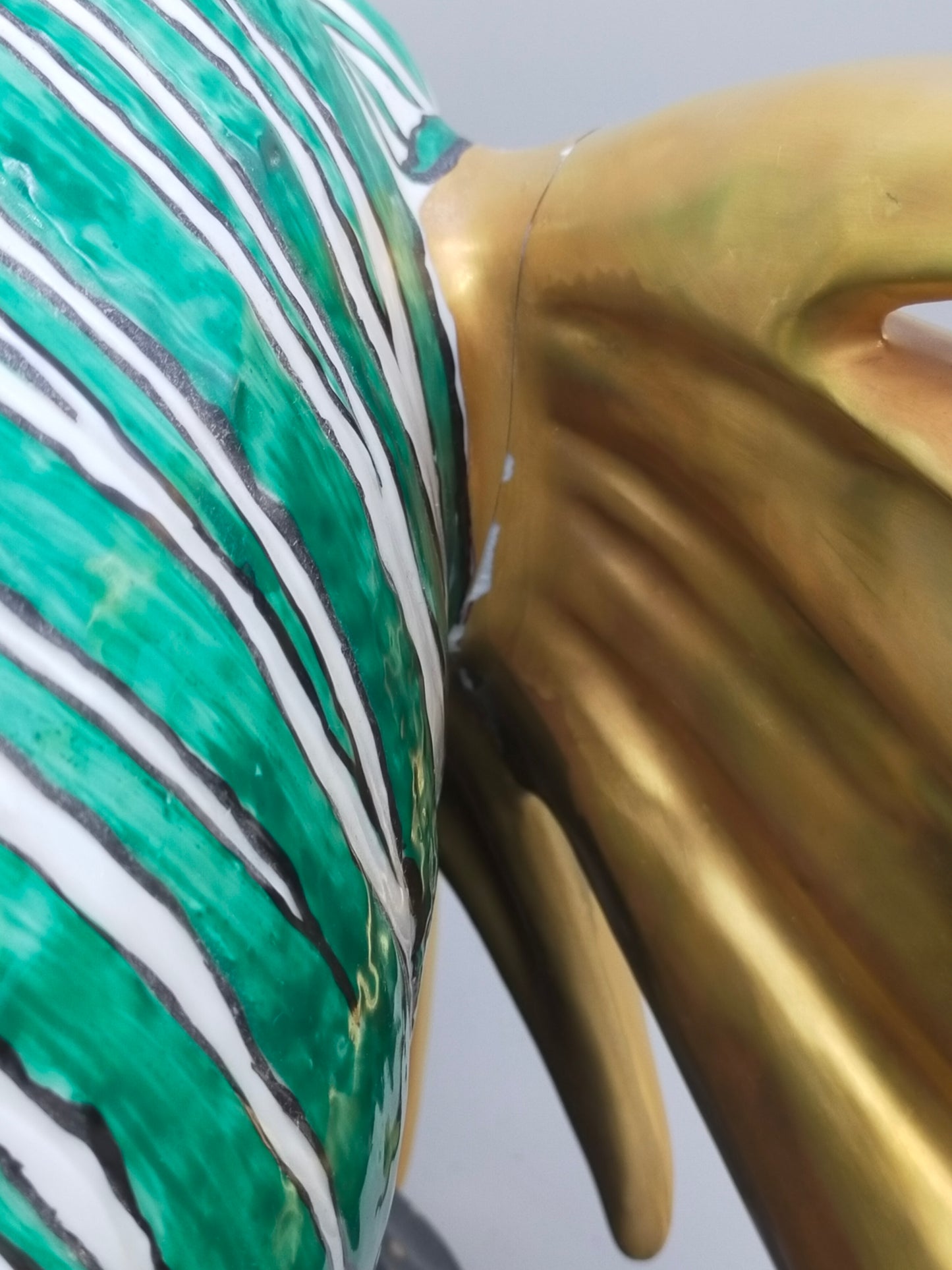 Firenze Porzellan Fisch Figur Italien Handarbeit –  Luxus