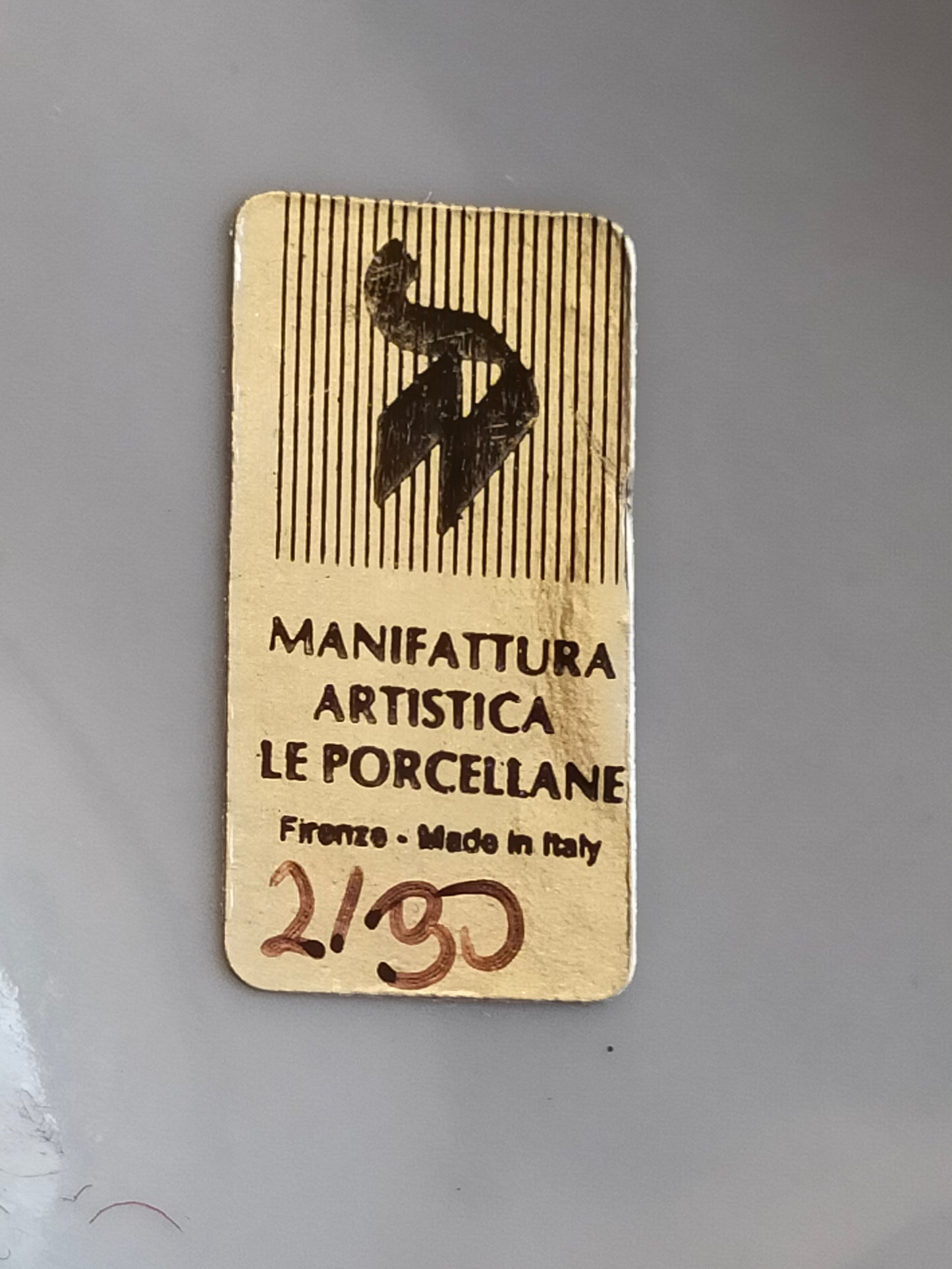 Firenze Porzellan Fisch Figur Italien Handarbeit –  Luxus