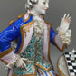 Limoges Porzellan Figur Paar Schach Szene handarbeit signiert