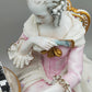 Limoges Porzellan Figur Paar Schach Szene handarbeit signiert