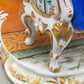 Limoges Porzellan Figur Paar Schach Szene handarbeit signiert