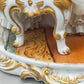 Limoges Porzellan Figur Paar Schach Szene handarbeit signiert