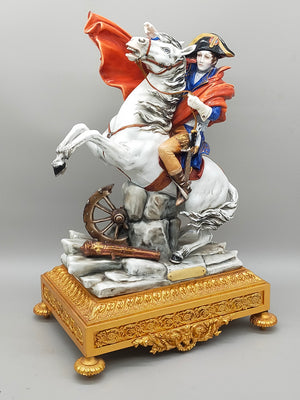 Napoleon Bonaparte Reiter Figur Limoges Porzellan -handbemalt - Handarbeit