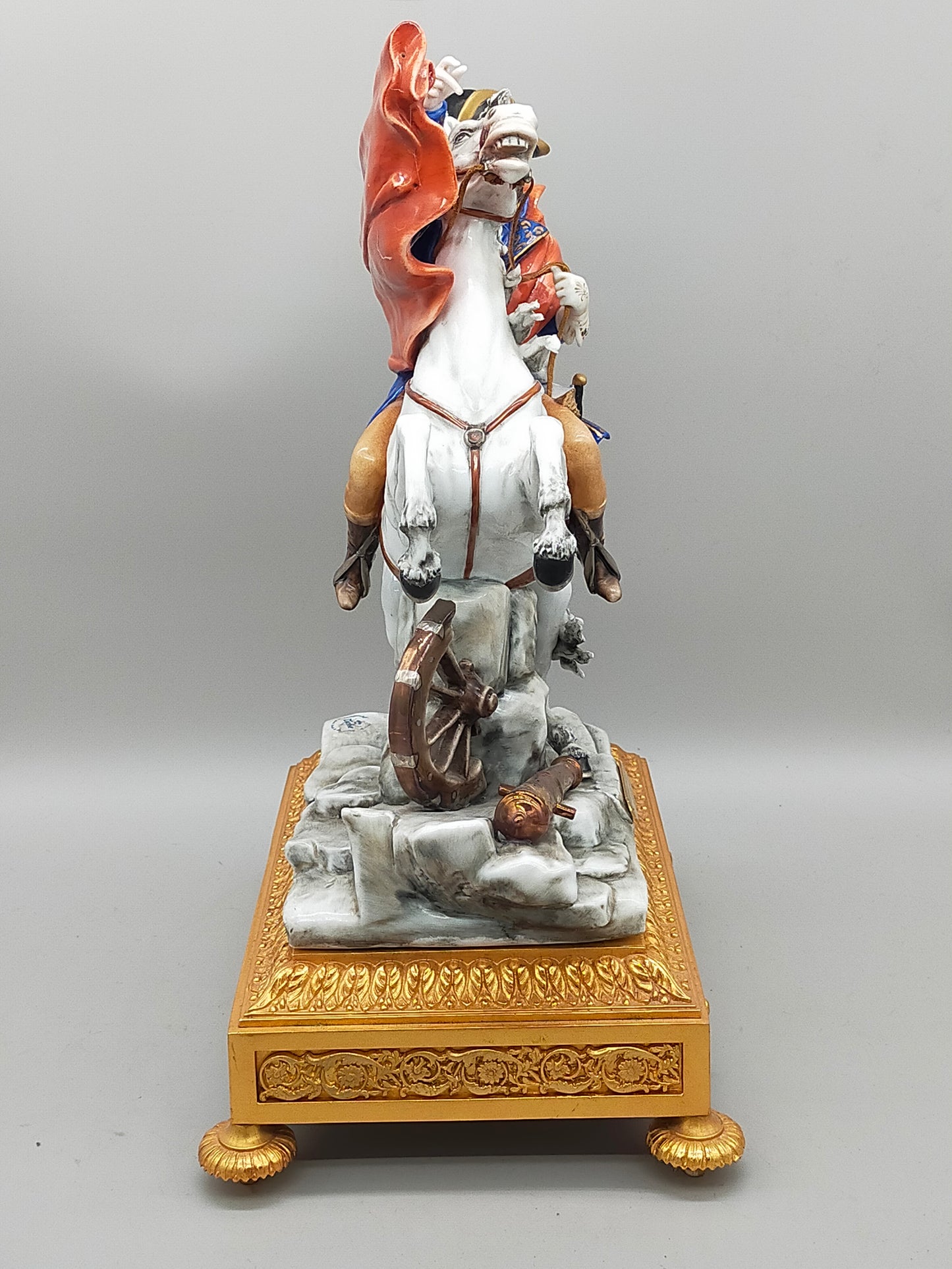 Napoleon Bonaparte Reiter Figur Limoges Porzellan -handbemalt - Handarbeit